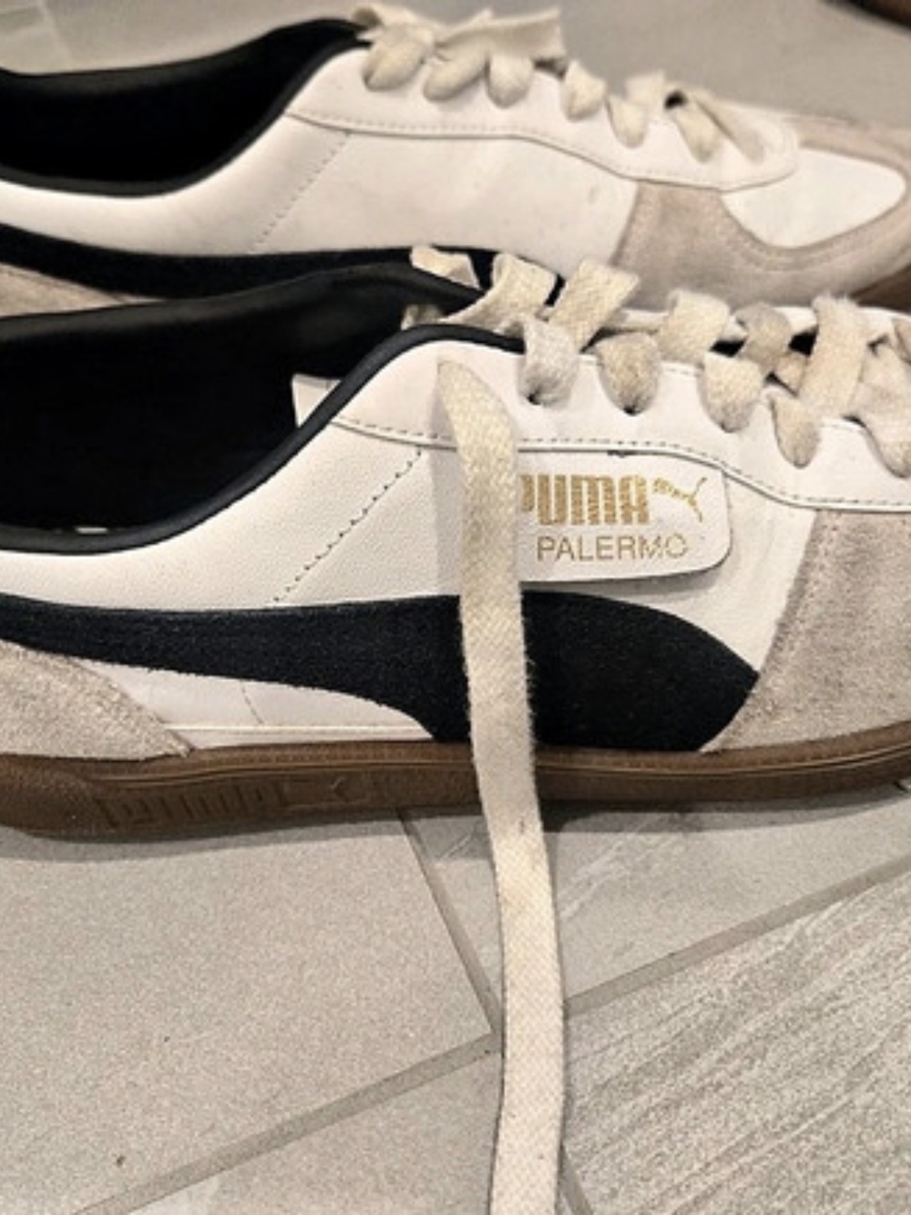 Puma Palermo Sneakers White & Black US 13